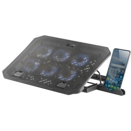 Soporte Refrigerante Mars Gaming MNBC23 para Portátiles hasta 16"/ Iluminación LED - PixelPlaza