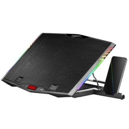 Soporte Refrigerante Mars Gaming MNBC5 para Portátiles hasta 17.3"/ Iluminación LED - PixelPlaza