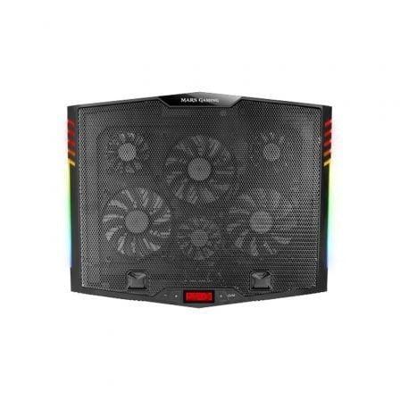 Soporte Refrigerante Mars Gaming MNBC5 para Portátiles hasta 17.3"/ Iluminación LED - PixelPlaza