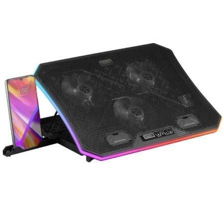 Soporte Refrigerante Mars Gaming MNBC6 para Portátiles hasta 19"/ Iluminación LED - PixelPlaza