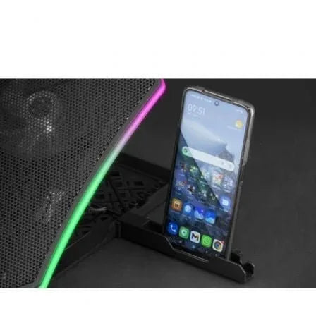 Soporte Refrigerante Mars Gaming MNBC6 para Portátiles hasta 19"/ Iluminación LED - PixelPlaza