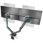 Soporte de Mesa para 2 Monitores Mars Gaming MARM-PRO2/ Giratorio/ Inclinable/ Rotatorio/ hasta 10kg - PixelPlaza