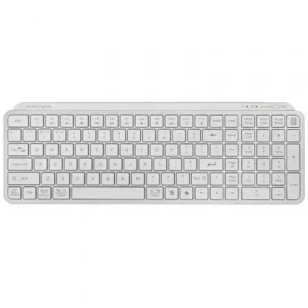 Teclado Compacto Inalámbrico por Bluetooth Mars Gaming MK-SILENKEYS/ Blanco - PixelPlaza