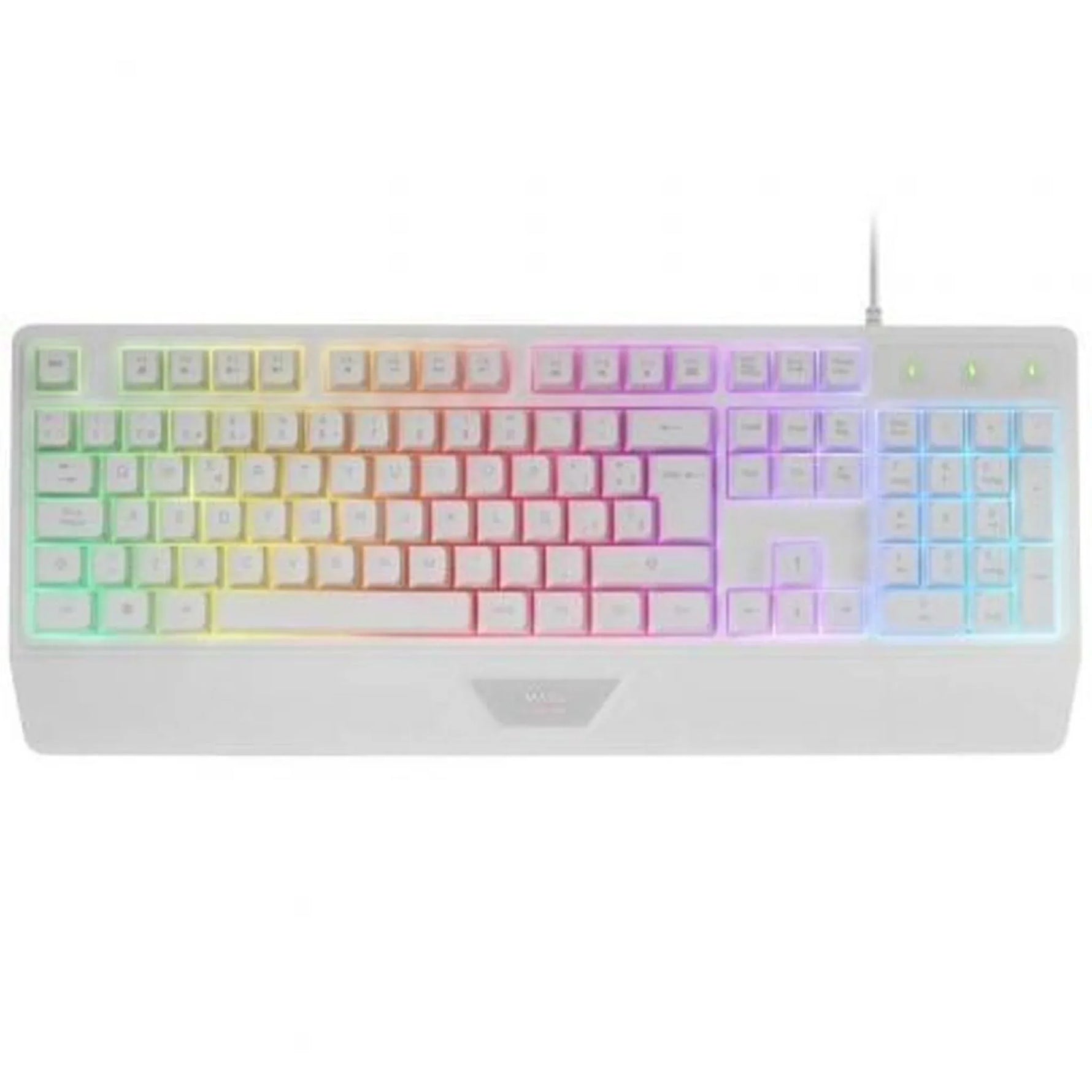 Teclado Gaming SemiMecánico Mars Gaming MK124/ Blanco - PixelPlaza