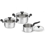 Batería de Cocina Tefal Primary E308S674/ Cazo Ø16cm/ Cacerola Ø18cm/ Cacerola Ø20cm/ Aluminio/ Apta para Inducción - PixelPlaza