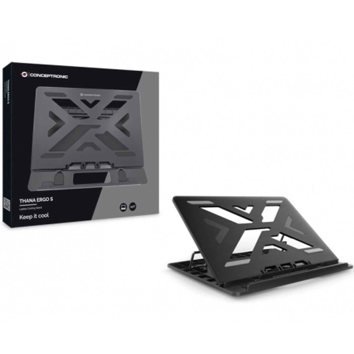 Soporte - base de refrigeracion Conceptronic para portatiles hasta 15.6 pulgadas