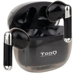 Auriculares Bluetooth TooQ Onyx TQBWH-0054B con estuche de carga/ Autonomía 4h/ Negros - PixelPlaza