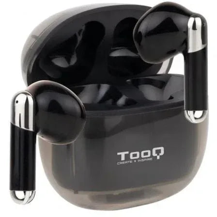 Auriculares Bluetooth TooQ Onyx TQBWH-0054B con estuche de carga/ Autonomía 4h/ Negros - PixelPlaza