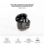 Auriculares Bluetooth TooQ Onyx TQBWH-0054B con estuche de carga/ Autonomía 4h/ Negros - PixelPlaza