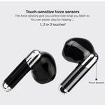 Auriculares Bluetooth TooQ Onyx TQBWH-0054B con estuche de carga/ Autonomía 4h/ Negros - PixelPlaza