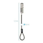 Cable de Seguridad Tipo NANO para Portátiles TooQ TQCLKC0035-G/ 1.5m - PixelPlaza