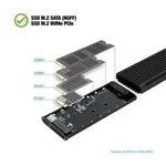 Caja Externa para Disco SSD M.2 NVMe TooQ TQE-2222B/ USB 3.1 Gen2/ Sin tornillos - PixelPlaza