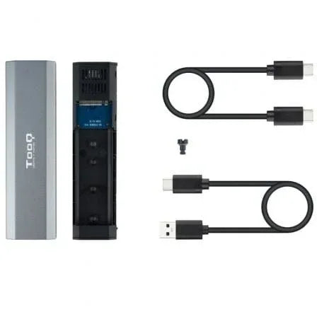 Caja Externa para Disco SSD M.2 NVMe TooQ TQE-2223G/ USB 3.2/ Sin tornillos - PixelPlaza