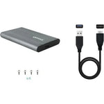 Caja Externa para Disco Duro de 2.5" TooQ TQE-2503G/ USB 3.1/ Sin Tornillos - PixelPlaza