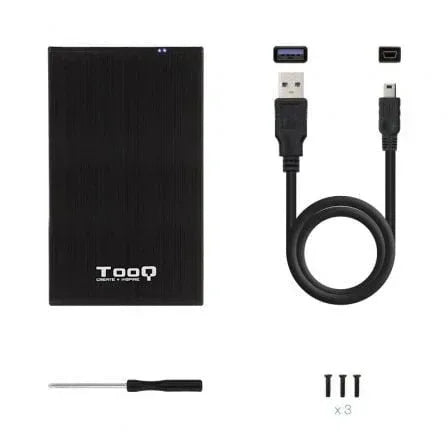 Caja Externa para Disco Duro de 2.5" TooQ TQE-2522B/ USB 3.1 - PixelPlaza