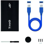 Caja Externa para Disco Duro de 2.5" TooQ TQE-2524B/ USB 3.1 - PixelPlaza