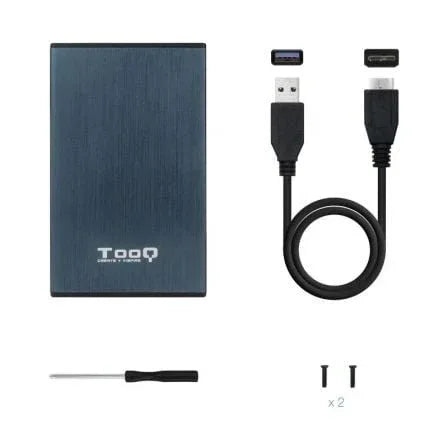 Caja Externa para Disco Duro de 2.5" TooQ TQE-2527PB/ USB 3.1 - PixelPlaza