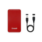 Caja Externa para Disco Duro de 2.5" TooQ TQE-2528R/ USB 3.1/ Sin tornillos - PixelPlaza