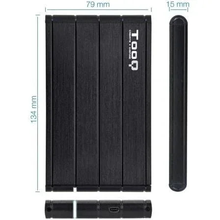 Caja Externa para Disco Duro de 2.5" TooQ TQE-2530B/ USB 3.1 - PixelPlaza
