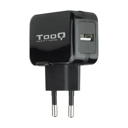 Cargador de Pared TooQ TQWC-1S01/ 1xUSB/ 12W/ Negro - PixelPlaza