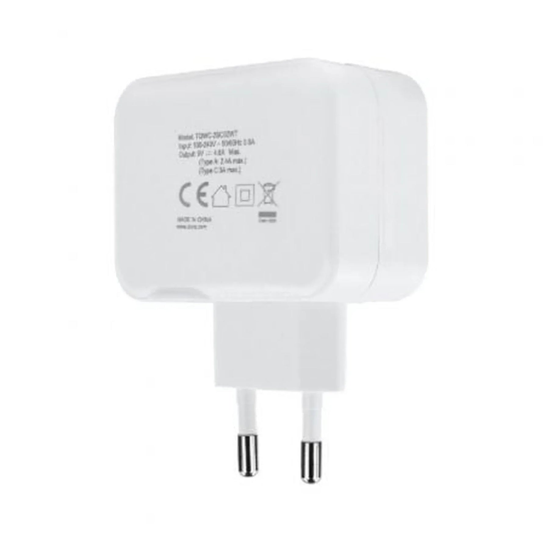 Cargador de Pared TooQ TQWC-2SC02WT/ 1xUSB Tipo-C/ 1x USB/ 27W - PixelPlaza