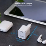 Cargador de Pared TooQ TQWC-PD20WT/ 1xUSB Tipo-C/ 20W/ Blanco - PixelPlaza