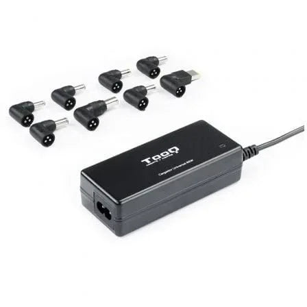 Cargador de Portátil TooQ TQLC-65BS02AT/ 65W/ Automático/ 8 Conectores/ Voltaje 18.5-20V/ 1 USB - PixelPlaza
