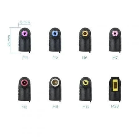 Cargador de Portátil TooQ TQLC-65BS02AT/ 65W/ Automático/ 8 Conectores/ Voltaje 18.5-20V/ 1 USB - PixelPlaza