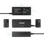 Cargador de Portátil TooQ TQLC-65BS02AT/ 65W/ Automático/ 8 Conectores/ Voltaje 18.5-20V/ 1 USB - PixelPlaza