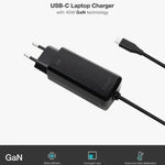 Cargador de Portátil GaN TooQ TQLC-USBCGAN100PD-C USB Tipo-C/ 45W/ Automático/ Voltaje 5-20V - PixelPlaza