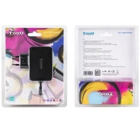 Cargador de Portátil GaN TooQ TQLC-USBCGAN45PD USB Tipo-C/ 45W/ Automático/ Voltaje 5-20V - PixelPlaza