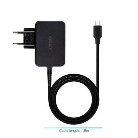 Cargador de Portátil GaN TooQ TQLC-USBCGAN65PD USB Tipo-C/ 65W/ Automático/ Voltaje 5-20V - PixelPlaza