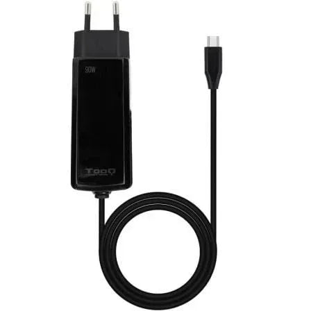 Cargador de Portátil GaN TooQ TQLC-USBCGAN90PD-C USB Tipo-C/ 90W/ Automático/ Voltaje 5-20V - PixelPlaza
