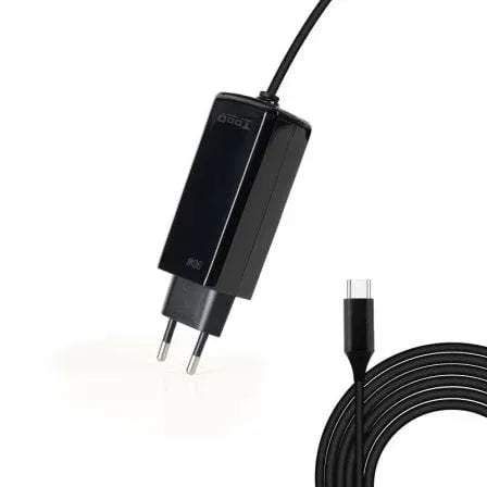 Cargador de Portátil GaN TooQ TQLC-USBCGAN90PD-C USB Tipo-C/ 90W/ Automático/ Voltaje 5-20V - PixelPlaza