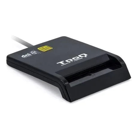 Lector de DNI TooQ TQR-210B/ USB 2.0/ Negro - PixelPlaza