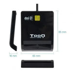 Lector de DNI TooQ TQR-210B/ USB 2.0/ Negro - PixelPlaza