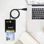 Lector de DNI TooQ TQR-210B/ USB 2.0/ Negro - PixelPlaza