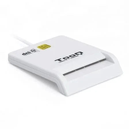 Lector de DNI TooQ TQR-210W/ USB 2.0/ Blanco - PixelPlaza