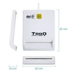 Lector de DNI TooQ TQR-210W/ USB 2.0/ Blanco - PixelPlaza
