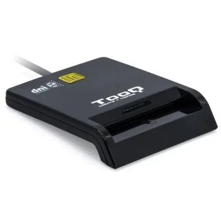Lector de DNI TooQ TQR-211B/ USB Tipo-C/ Negro - PixelPlaza