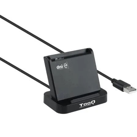 Lector de DNI TooQ TQR-220B/ USB 2.0/ Negro - PixelPlaza