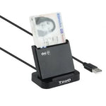 Lector de DNI TooQ TQR-220B/ USB 2.0/ Negro - PixelPlaza