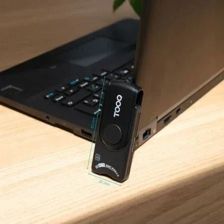 Lector de DNI, Tarjetas Inteligentes, SD y MicroSD TooQ TQR-3012B/ USB 2.0/ Negro - PixelPlaza