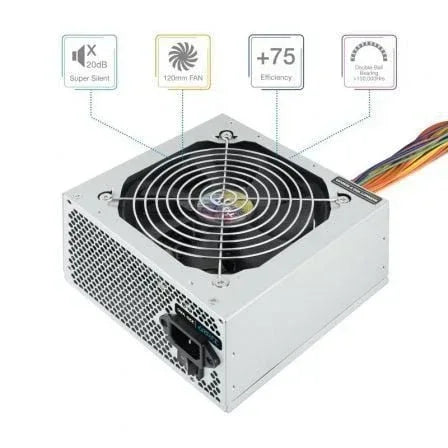 Fuente de Alimentación TooQ TQAPOLO-500SP/ 500W/ Ventilador 12cm - PixelPlaza