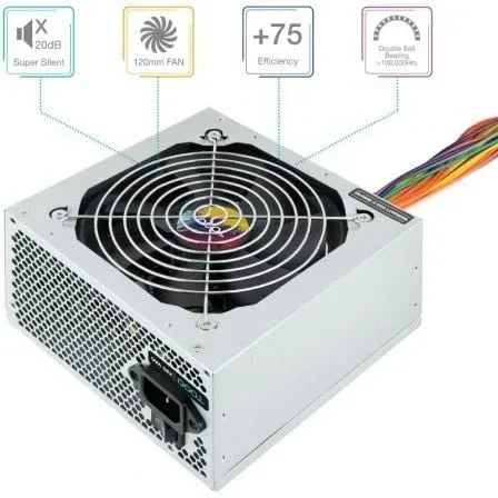Fuente de Alimentación TooQ TQAPOLO-550SP/ 550W/ Ventilador 12cm - PixelPlaza