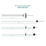 Fuente de Alimentación SFX TooQ TQEP-500S-SFX/ 500W/ Ventilador 8cm - PixelPlaza