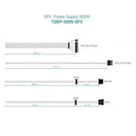 Fuente de Alimentación SFX TooQ TQEP-500S-SFX/ 500W/ Ventilador 8cm - PixelPlaza