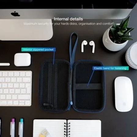 Funda para Disco Externo de 2.5" TooQ TQBC-E2503PB/ Azul Pacífico - PixelPlaza