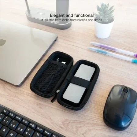 Funda para Disco Externo M2 TooQ TQBC-M201B/ Negra - PixelPlaza