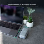 Funda para Disco Externo M2 TooQ TQBC-M201G/ Gris - PixelPlaza